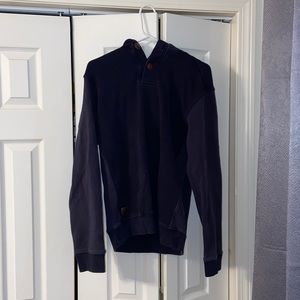 Diesels jeans, blue hooded sweatshirt